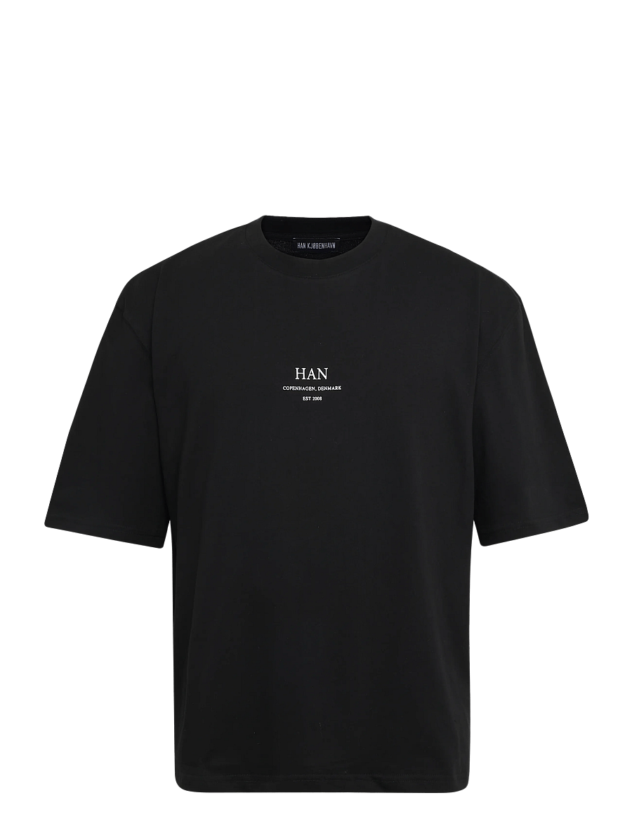 HAN Kjøbenhavn - Loose Tee - kurzärmelige t-shirts - black - 1