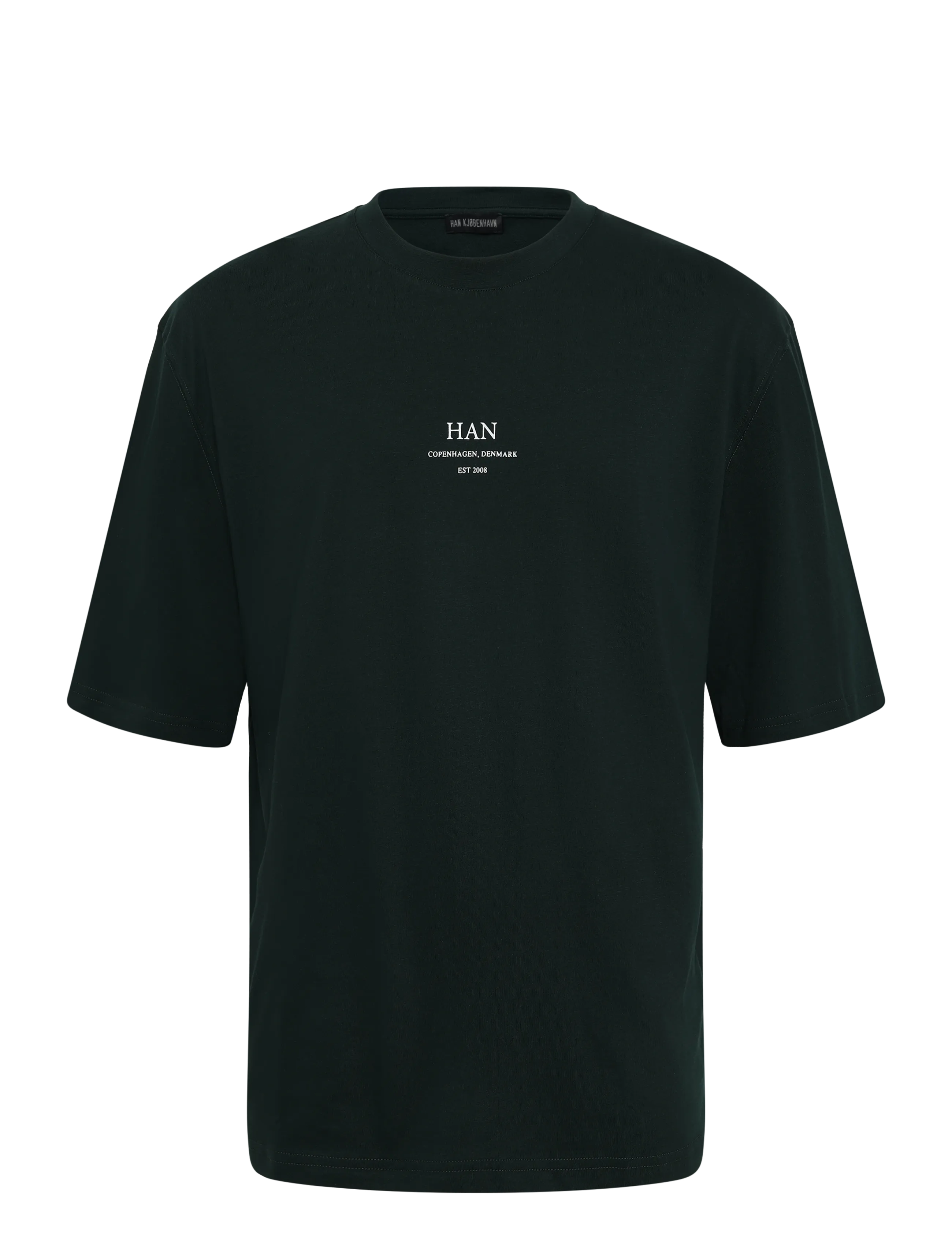 HAN Kjøbenhavn Loose Tee - Nach Anlass kaufen - DARK GREEN / green