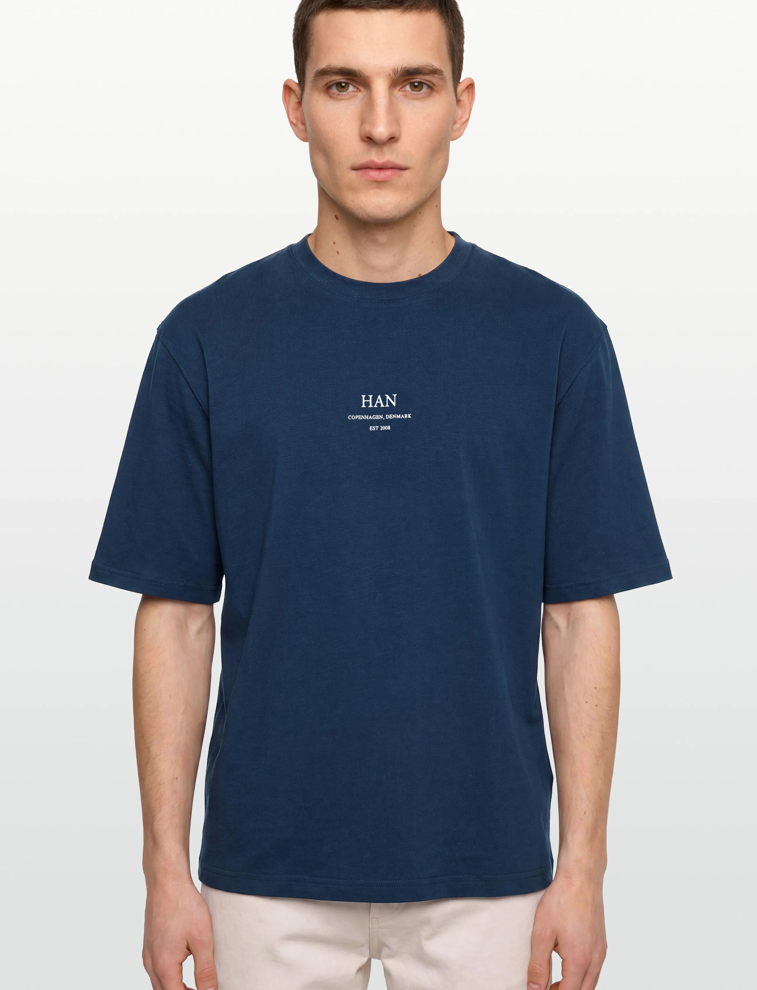 HAN Kjøbenhavn - Loose Tee - efterårstøj - navy - 3