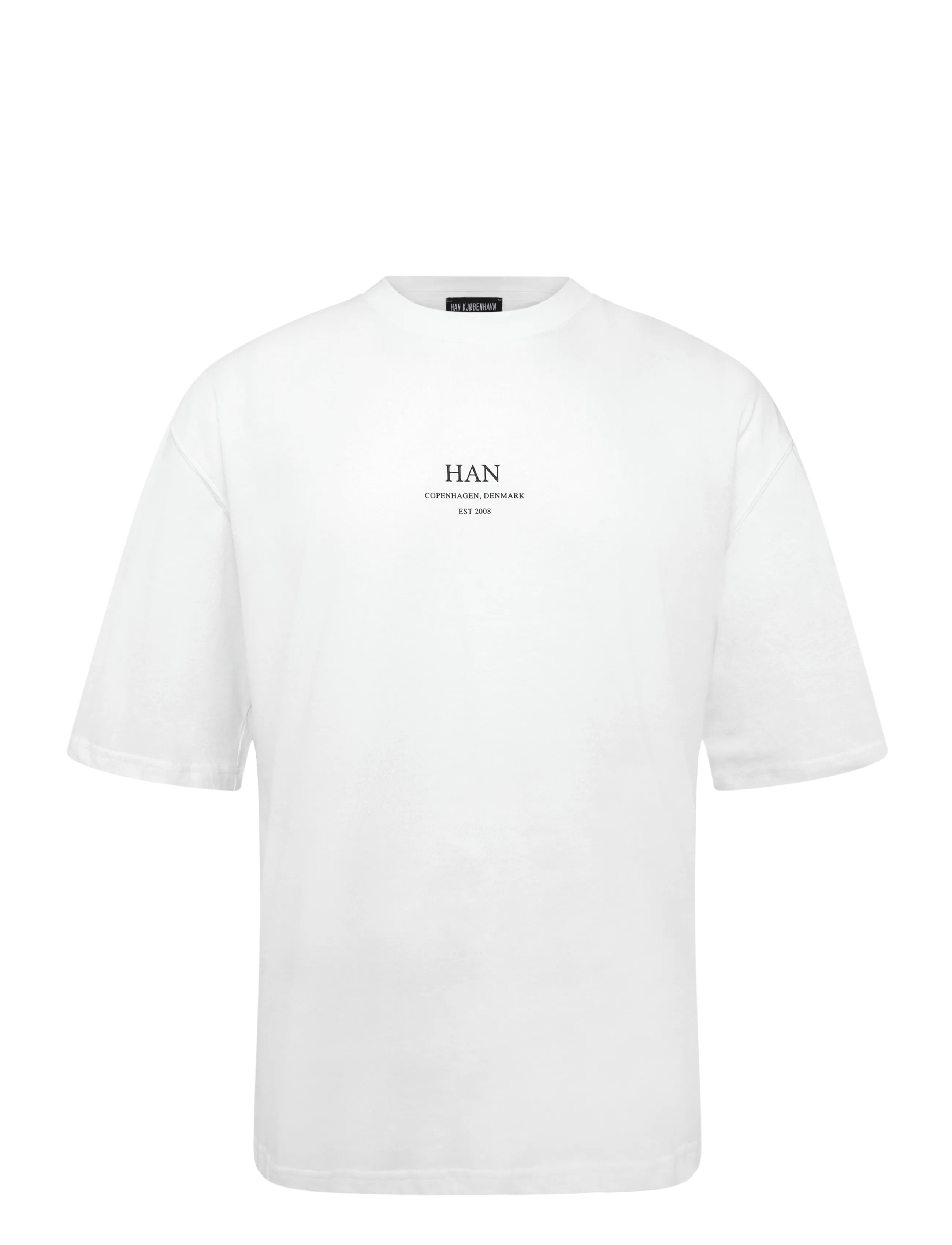 HAN Kjøbenhavn Loose Tee - T-Shirts - WHITE / white