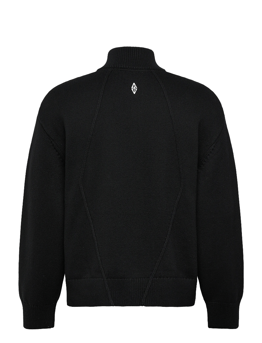 HAN Kjøbenhavn - Diamond Knit Cardigan - black - 1