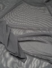 HAN Kjøbenhavn - Printed Mesh Plated Long Sleeve - long-sleeved tops - grey - 2