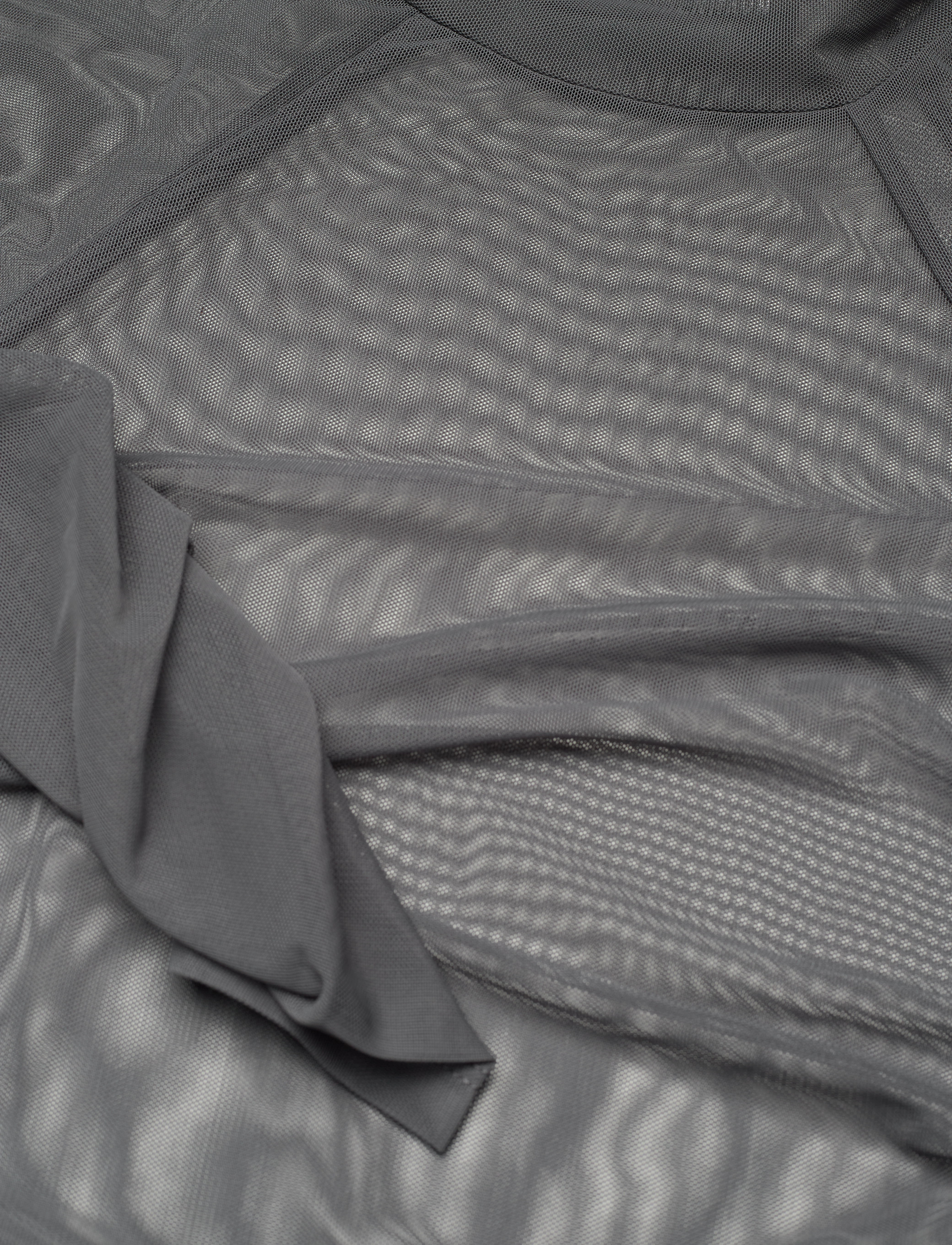 HAN Kjøbenhavn - Printed Mesh Plated Long Sleeve - pikkade varrukatega alussärgid - grey - 2