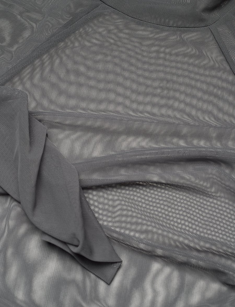 HAN Kjøbenhavn - Printed Mesh Plated Long Sleeve - langärmlige tops - grey - 2
