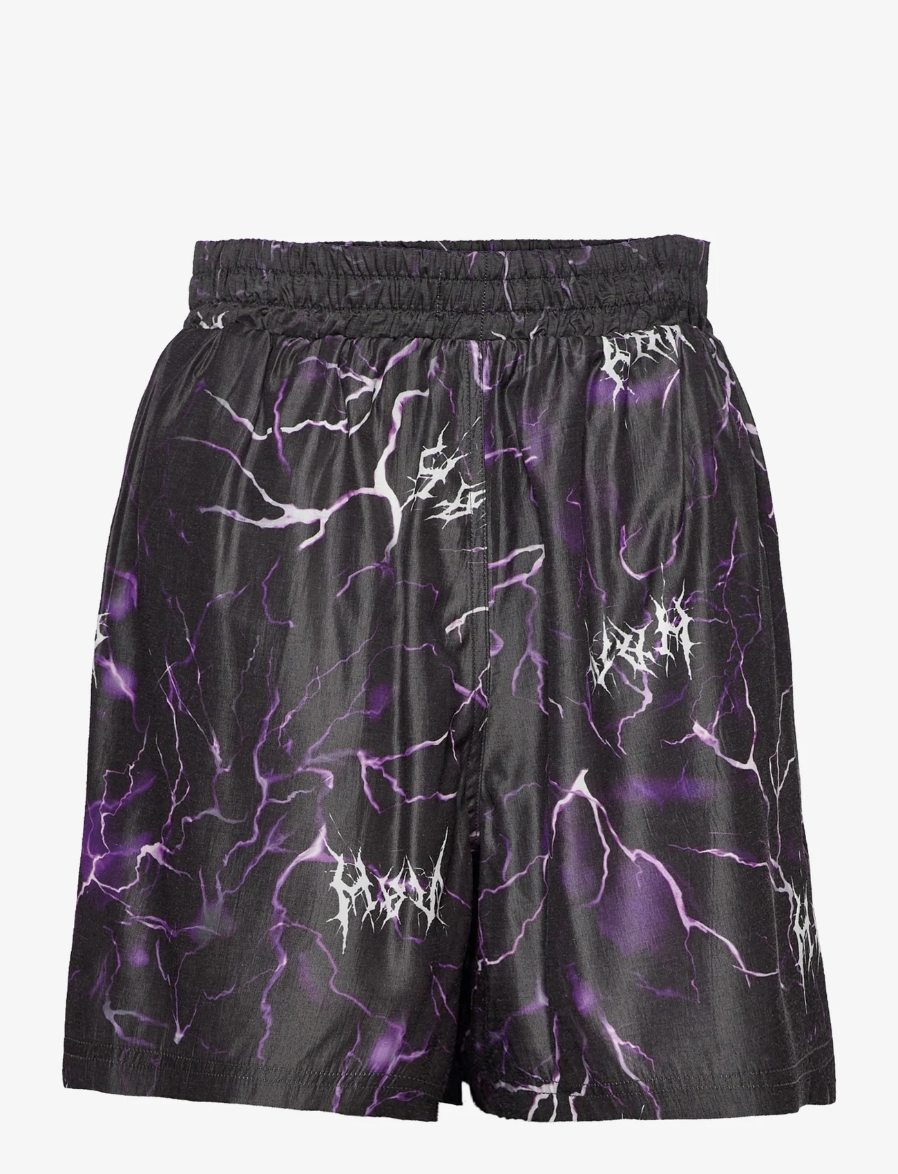 HAN Kjøbenhavn - Wide Leg Basket Shorts - lühikesed vabaajapüksid - purple thunder - 0