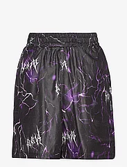 HAN Kjøbenhavn - Wide Leg Basket Shorts - lühikesed vabaajapüksid - purple thunder - 1