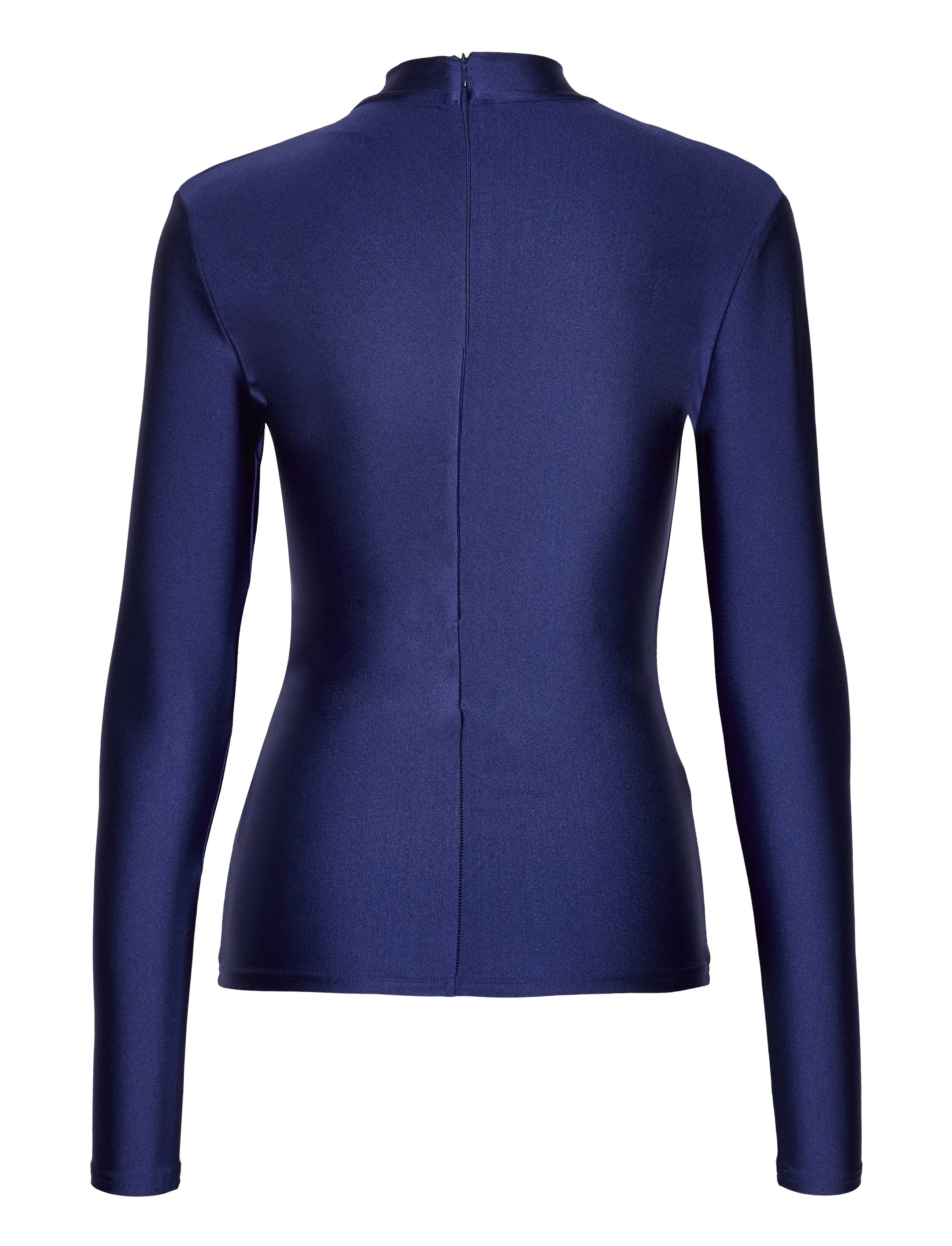 HAN Kjøbenhavn - Stretch Jersey  Draped Long Sleeve Top - langärmlige tops - dark blue - 1