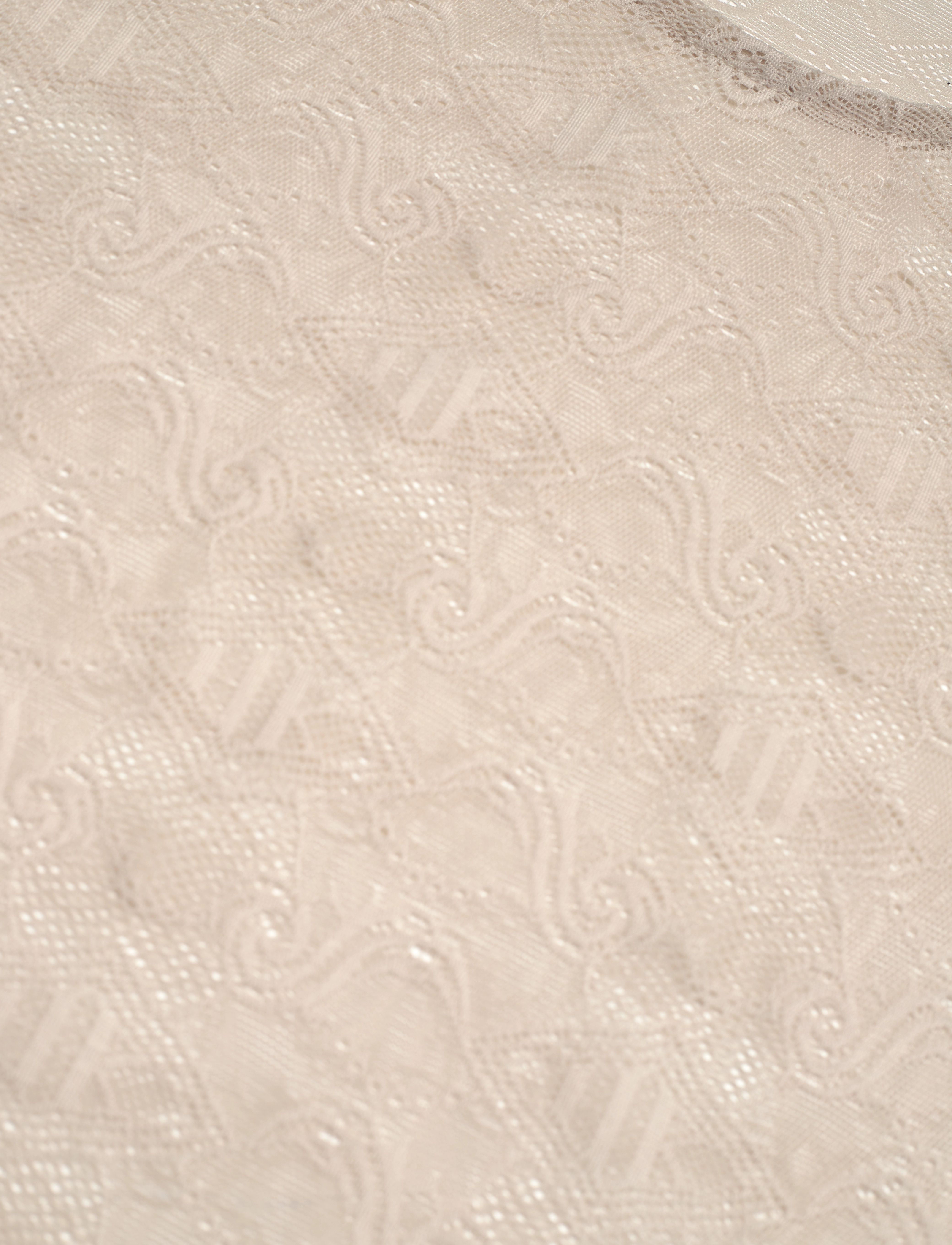 HAN Kjøbenhavn - Lace Monogram Short Sleeve - t-shirts - light sand - 2
