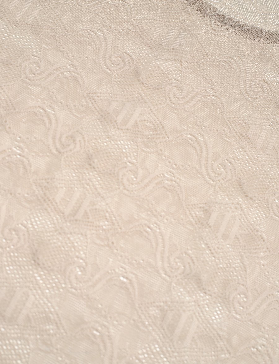 HAN Kjøbenhavn - Lace Monogram Short Sleeve - t-särgid - light sand - 2
