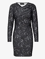 HAN Kjøbenhavn - Chrome Tribal Stretch Jersey Short Dress - ballīšu apģērbs par outlet cenām - silver - 0
