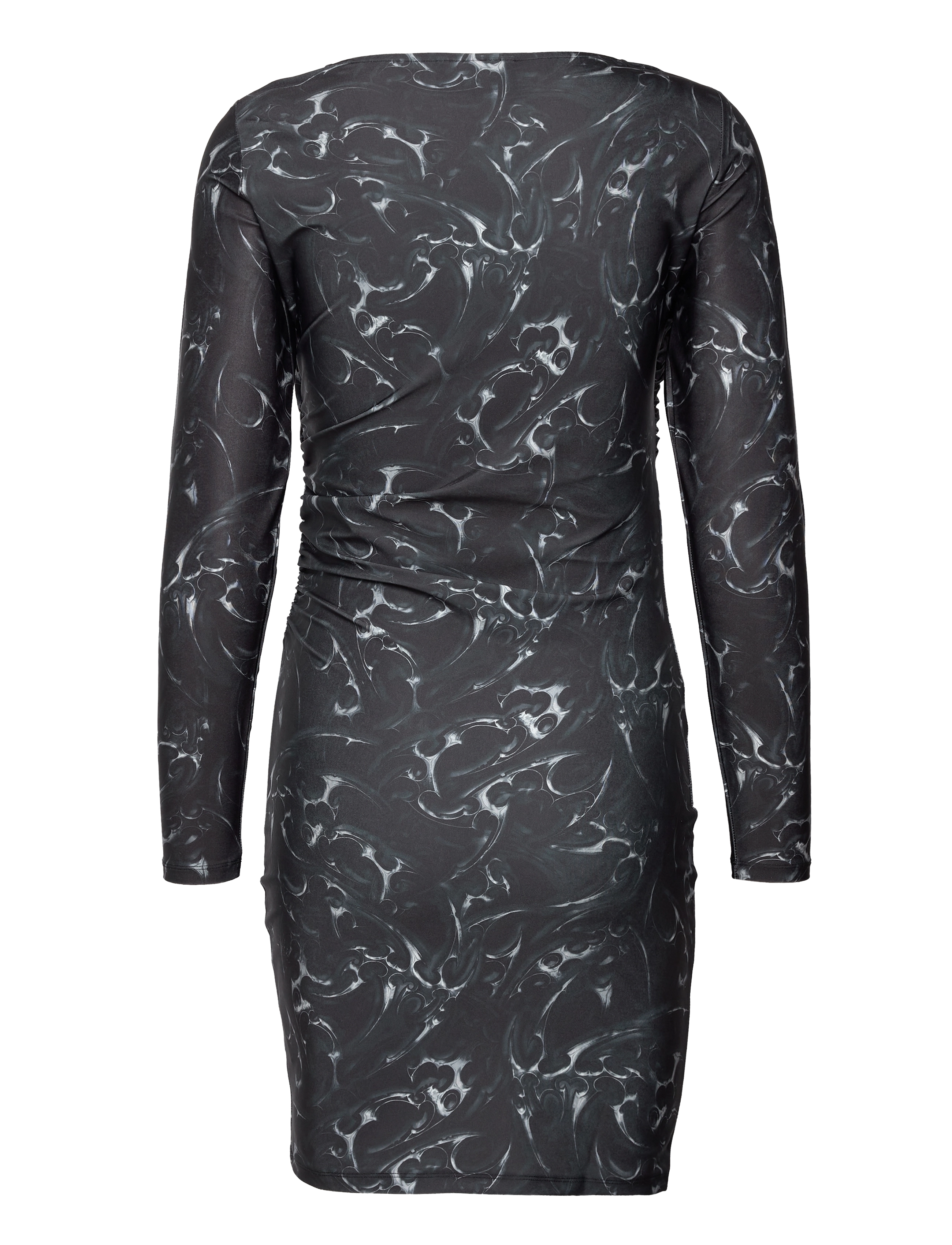 HAN Kjøbenhavn - Chrome Tribal Stretch Jersey Short Dress - stramme kjoler - silver - 1