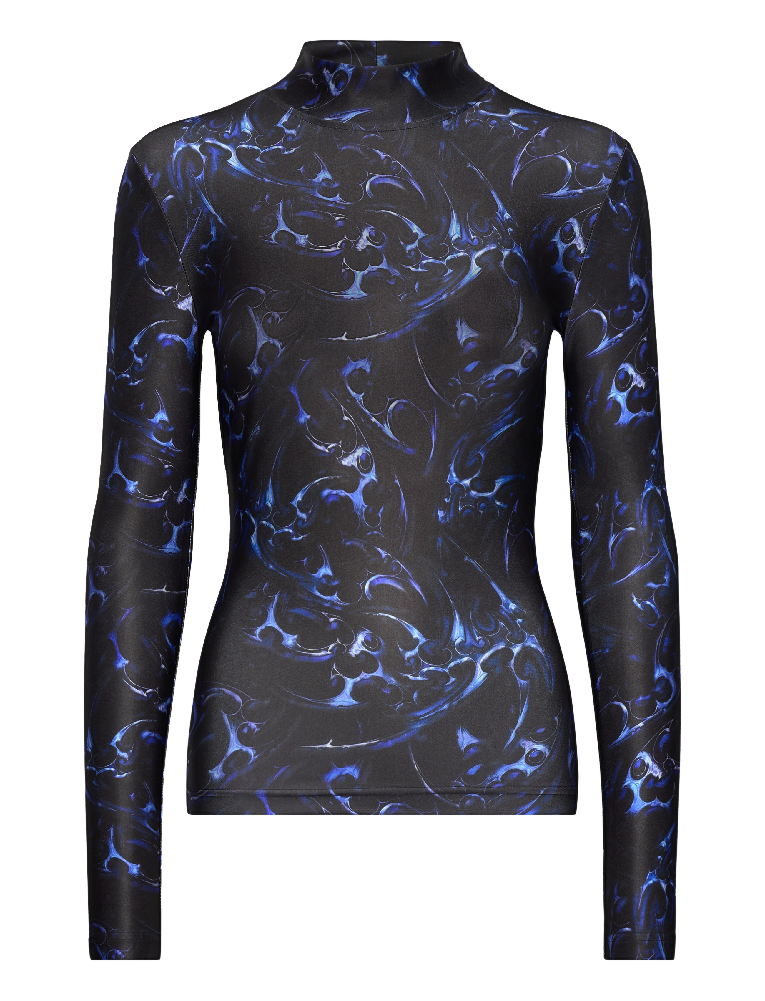 HAN KJØBENHAVN Chrome Tribal Stretch Rollkragen Lange Ärmel Patterned - 36 - Damen