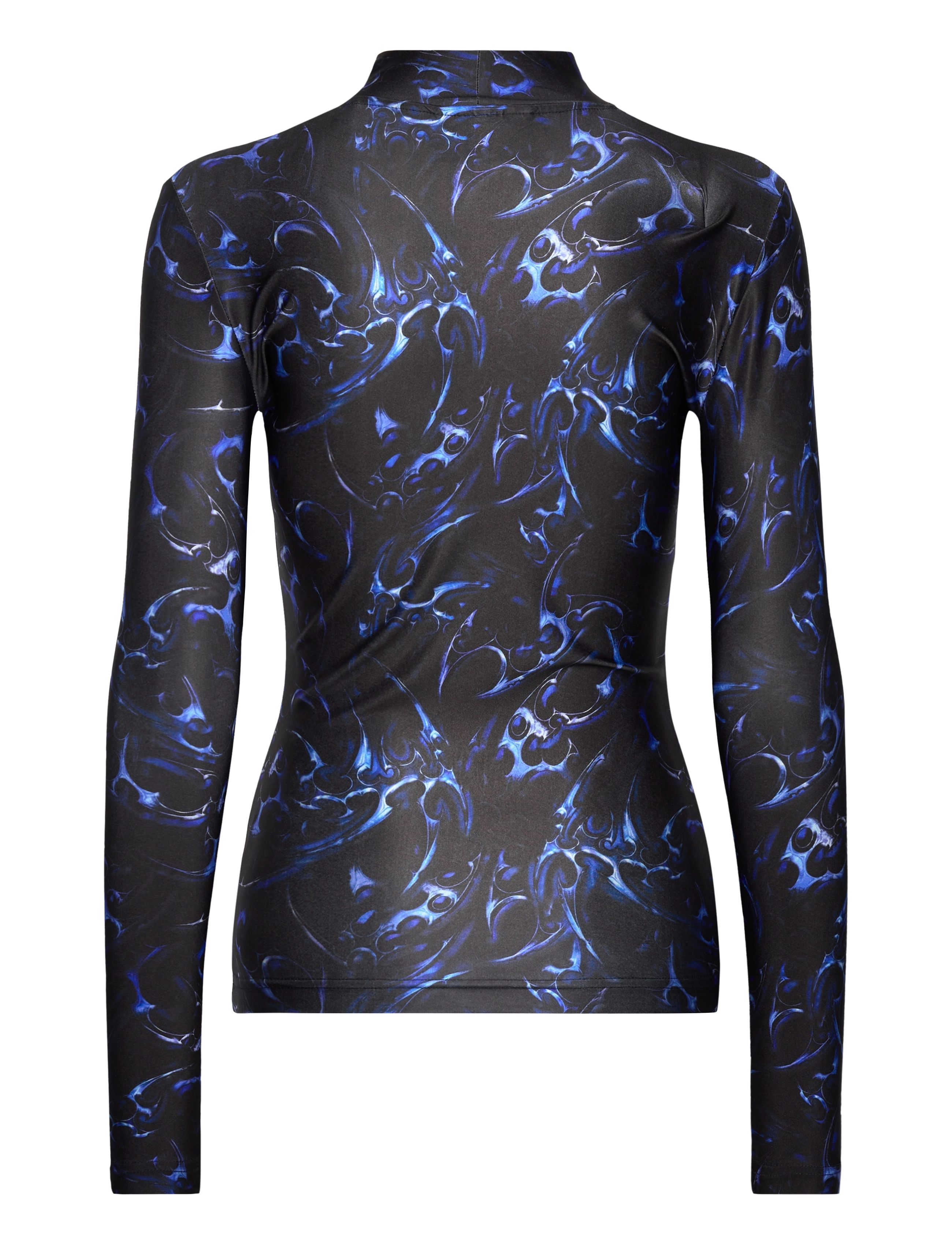 HAN Kjøbenhavn - Chrome Tribal Stretch Turtleneck Long Sleeve - langärmlige tops - blue - 1