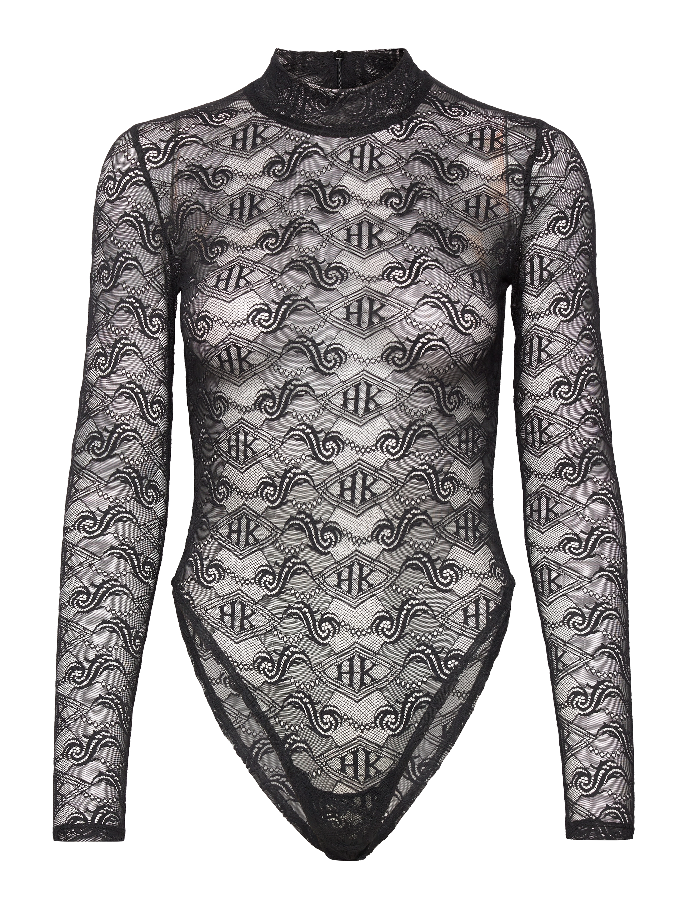 HAN KJØBENHAVN Monogram Bodysuit Schwarz - 36 - Damen