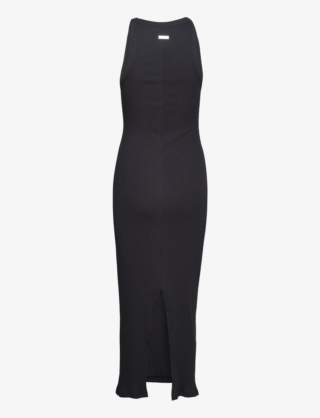 HAN Kjøbenhavn - Long Midi Rib Dress - marškinėlių tipo suknelės - black - 1