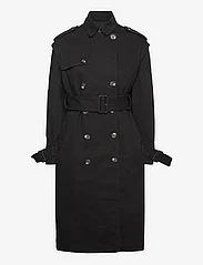 HAN Kjøbenhavn - Cotton Belted Trenchcoat - forårsjakker - black - 0