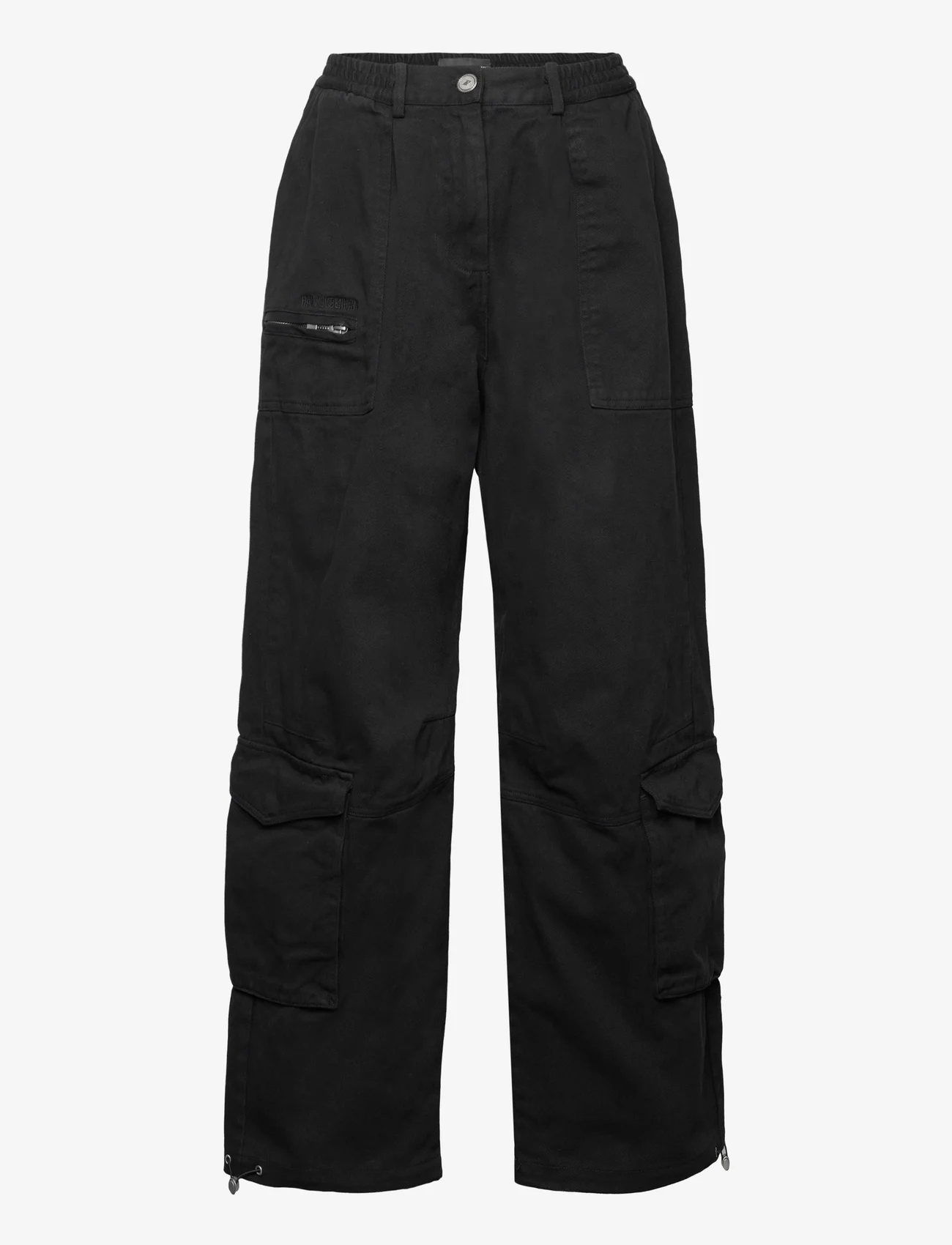 HAN Kjøbenhavn - Cotton Boxy Cargo Trousers - cargo pants - black - 0