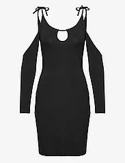 HAN Kjøbenhavn - Viscose Jersey Stretch Mini Dress - aptemtos suknelės - black - 0