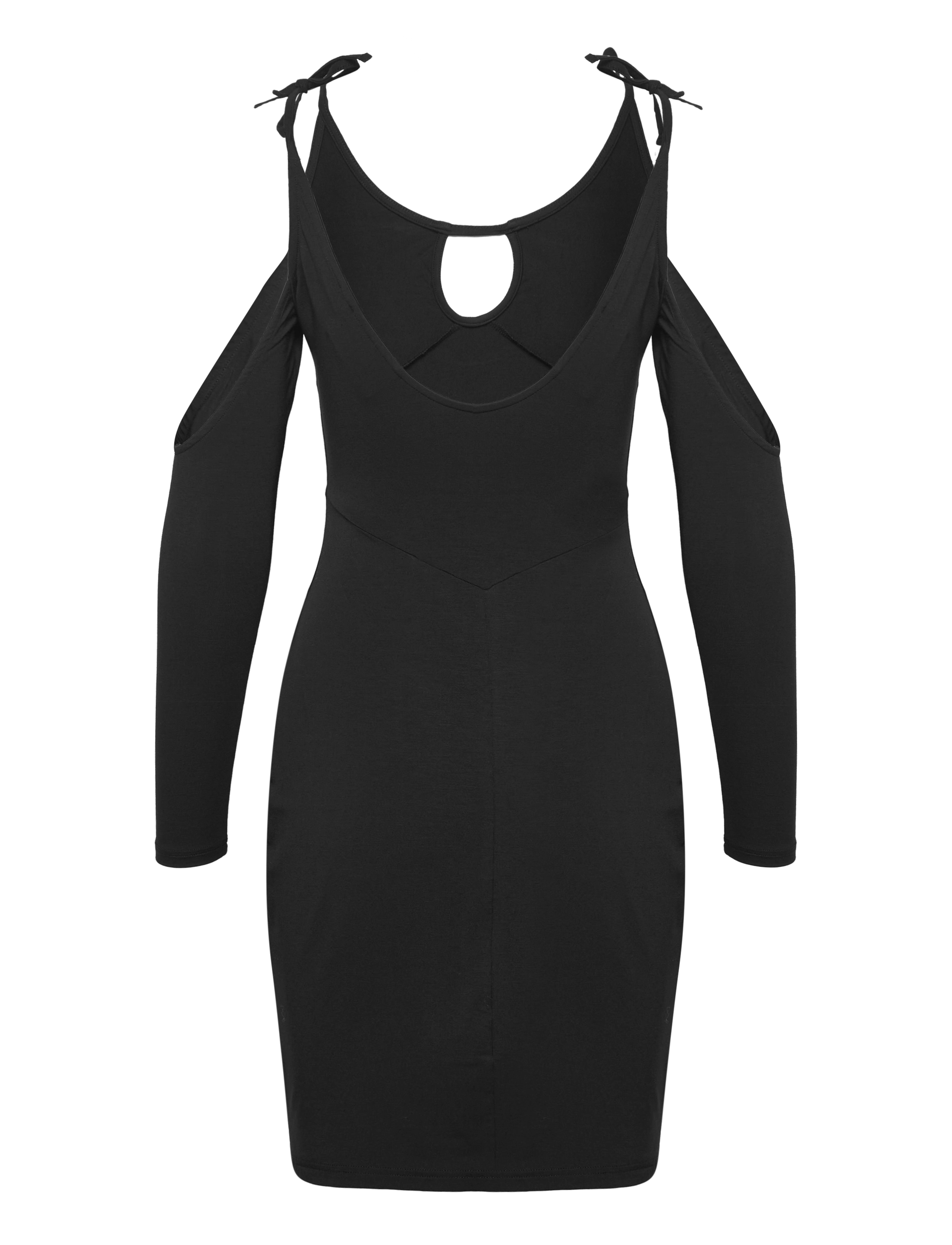 HAN Kjøbenhavn - Viscose Jersey Stretch Mini Dress - robes moulantes - black - 1