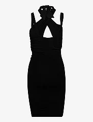 HAN Kjøbenhavn - Viscose Jersey Stretch Mini Drape Dress - stramme kjoler - black - 2