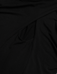 HAN Kjøbenhavn - Viscose Jersey Stretch Mini Drape Dress - bodycon kleitas - black - 3