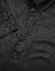 HAN Kjøbenhavn - Jacquard Boyfriend Shirt - krekli ar garām piedurknēm - black - 2