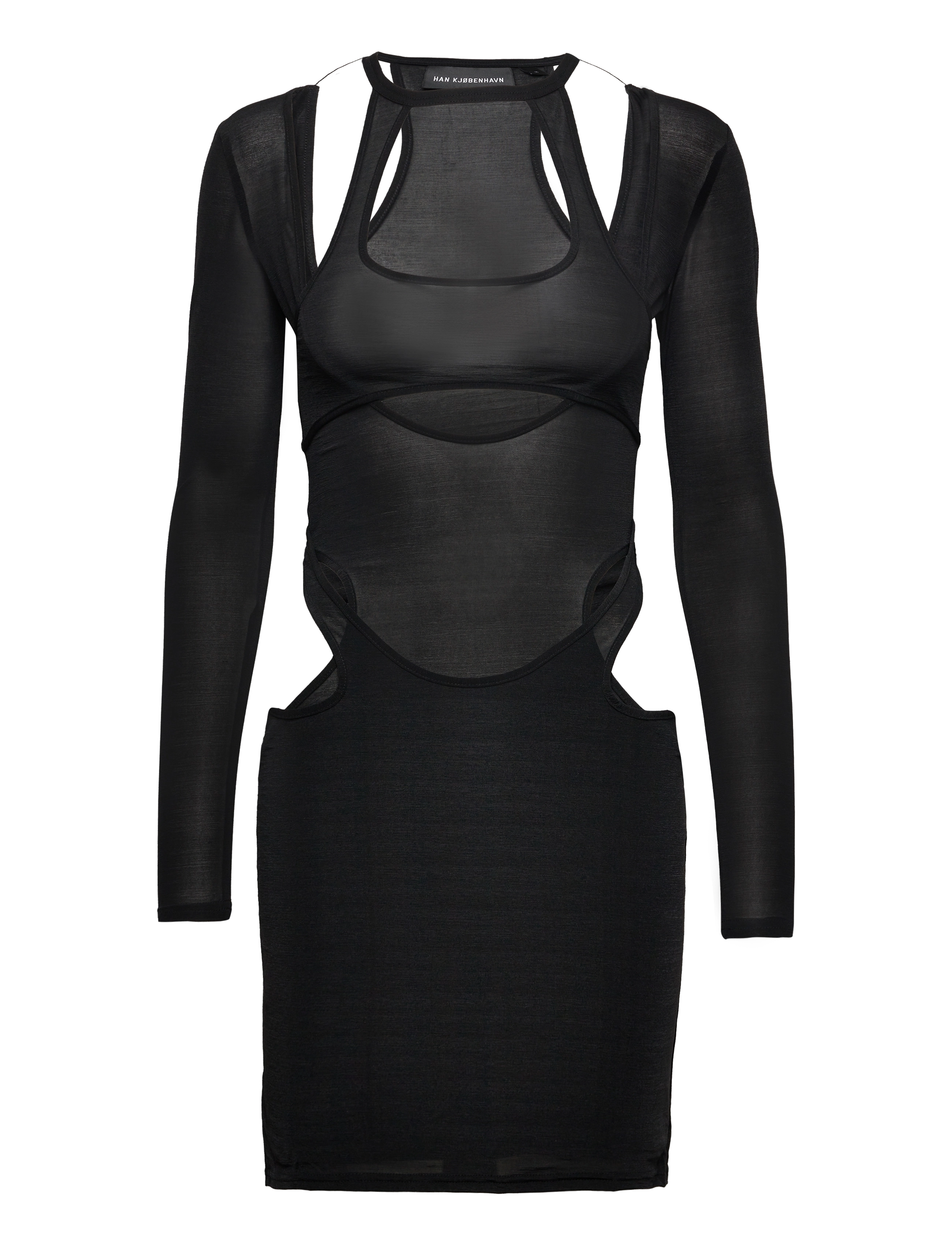 HAN KJØBENHAVN Fine Kleid Schwarz - 36 - Damen