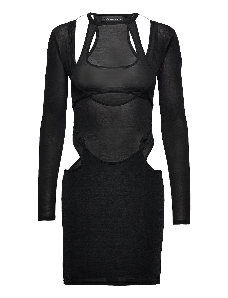 HAN Kjøbenhavn - Fine Dress - stramme kjoler - black - 0