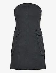 HAN Kjøbenhavn - Strapless Slim Short Dress - denimkjoler - dark grey - 0