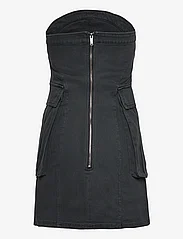 HAN Kjøbenhavn - Strapless Slim Short Dress - denimkjoler - dark grey - 1