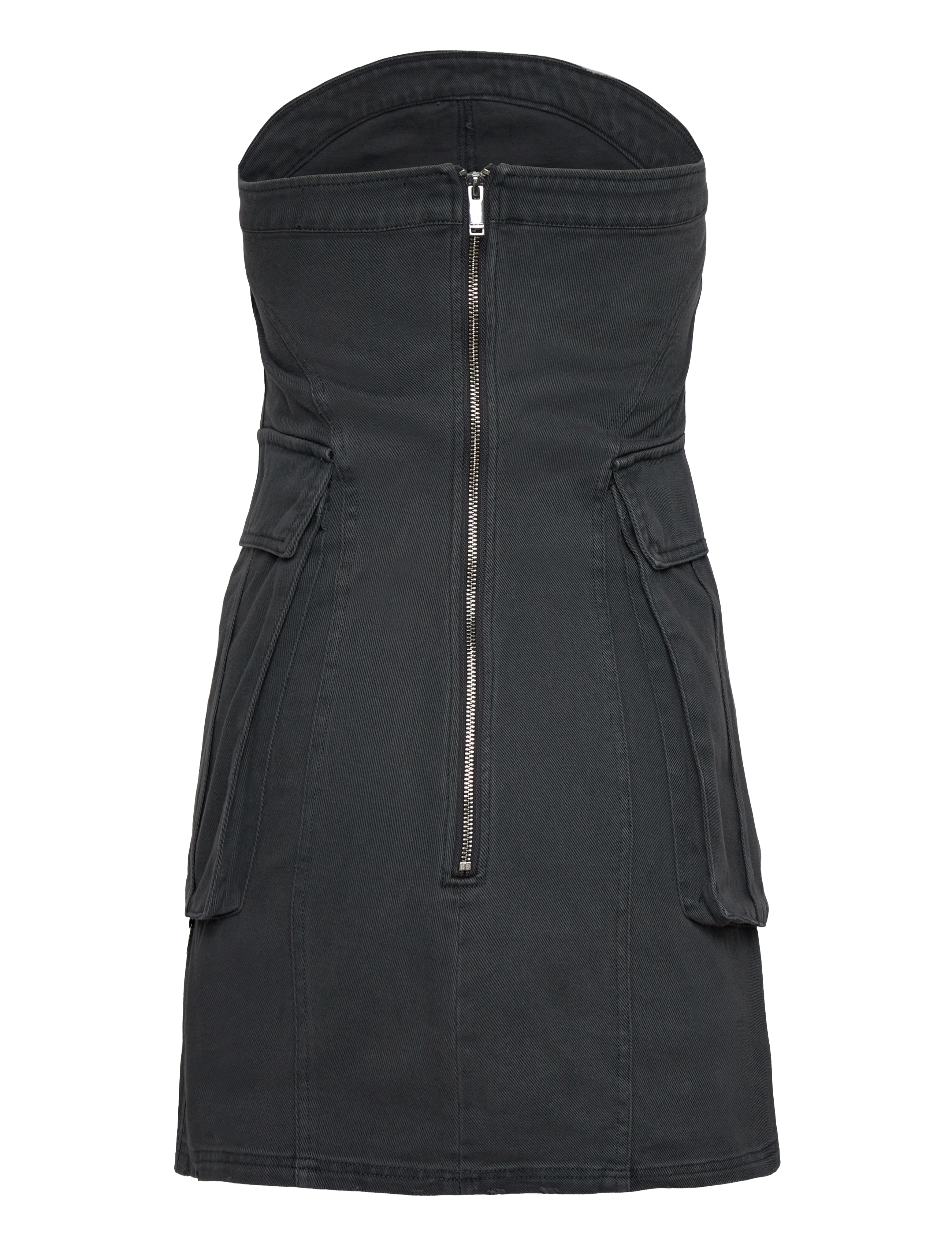 HAN Kjøbenhavn - Strapless Slim Short Dress - robes en jeans - dark grey - 1