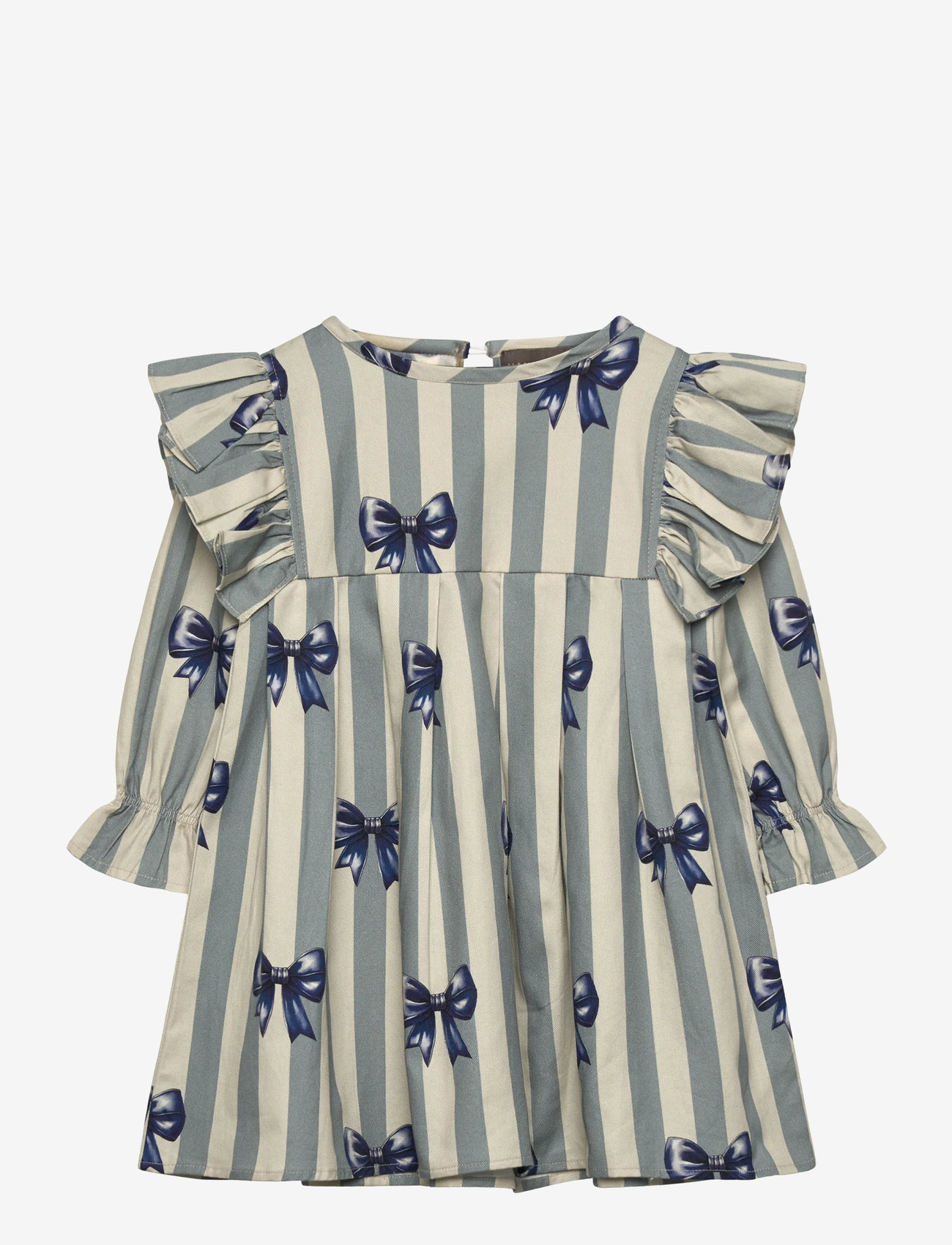 Hanevild - Bow dress - långärmade babyklänningar - rainy - 1