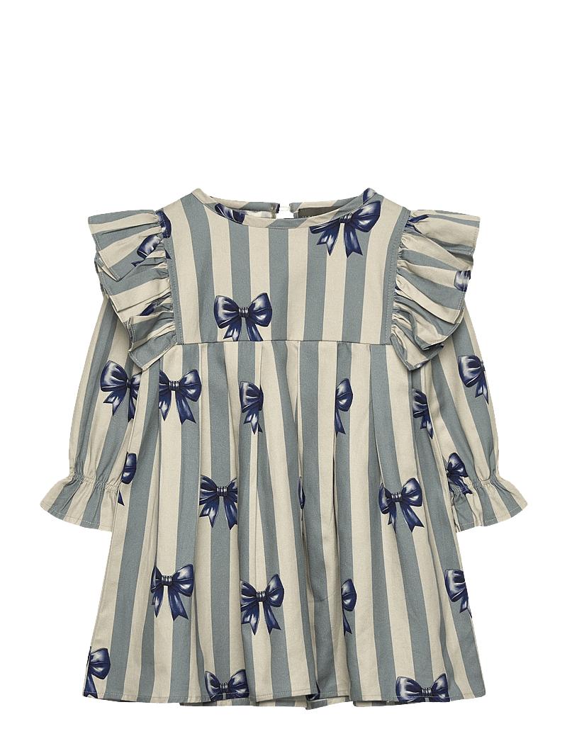 Hanevild - Bow dress - långärmade babyklänningar - rainy - 1
