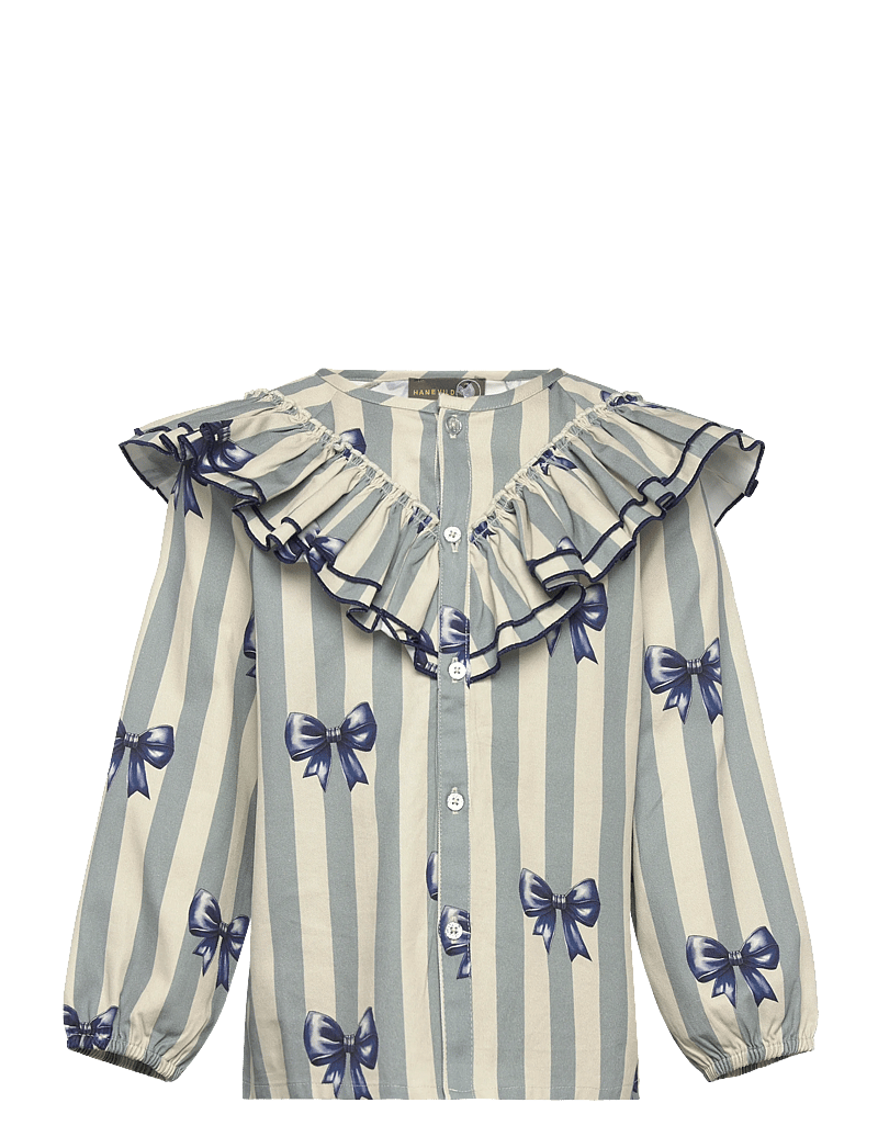 Hanevild - Bow shirt - langärmlige hemden - rainy - 1