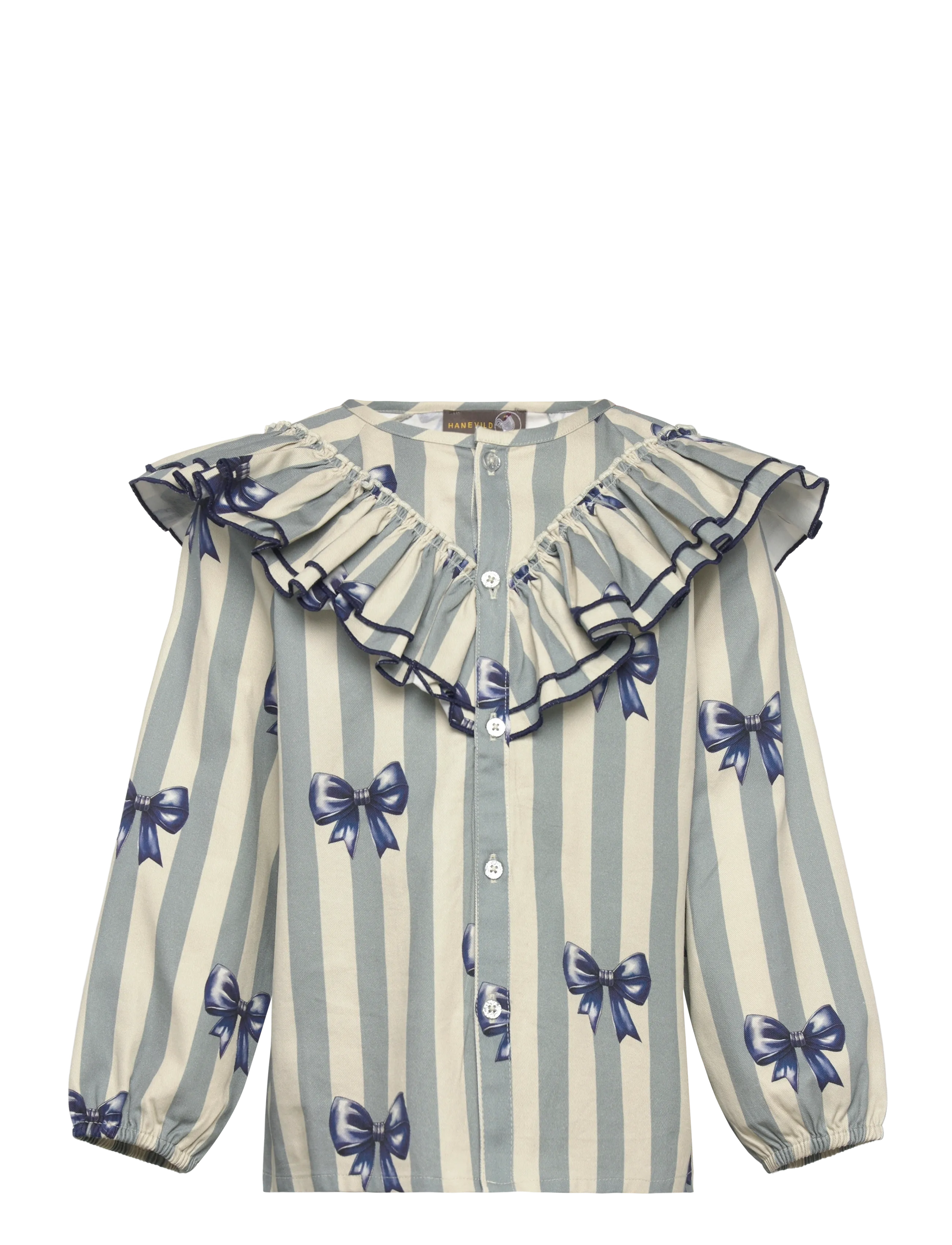 Hanevild Bow shirt - Bluser & tunikaer - RAINY / white