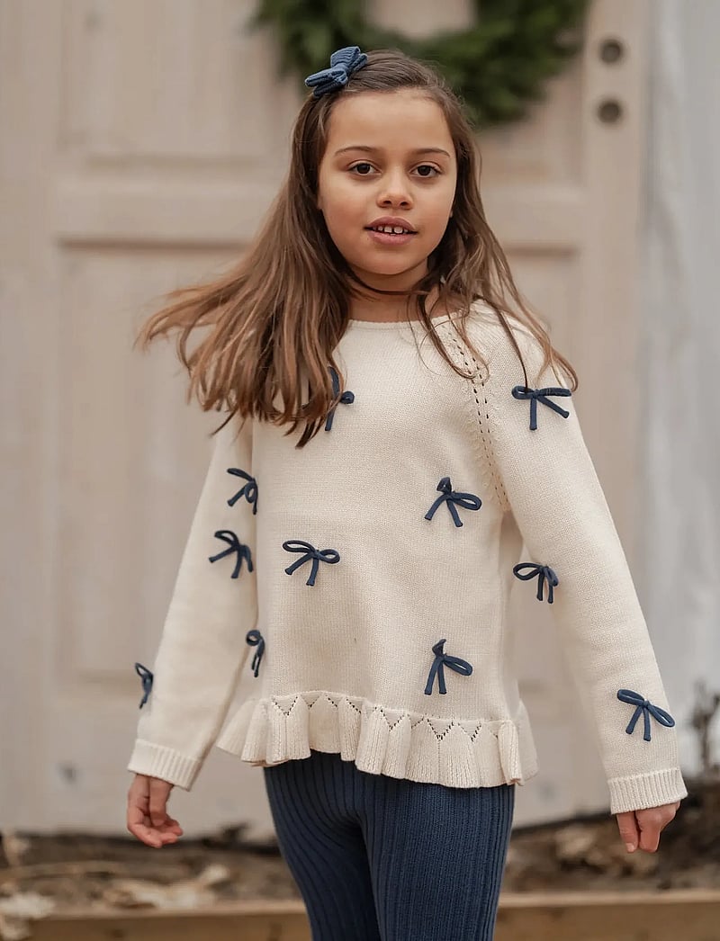 Hanevild - More bows sweater - stickade tröjor - ivory - 5