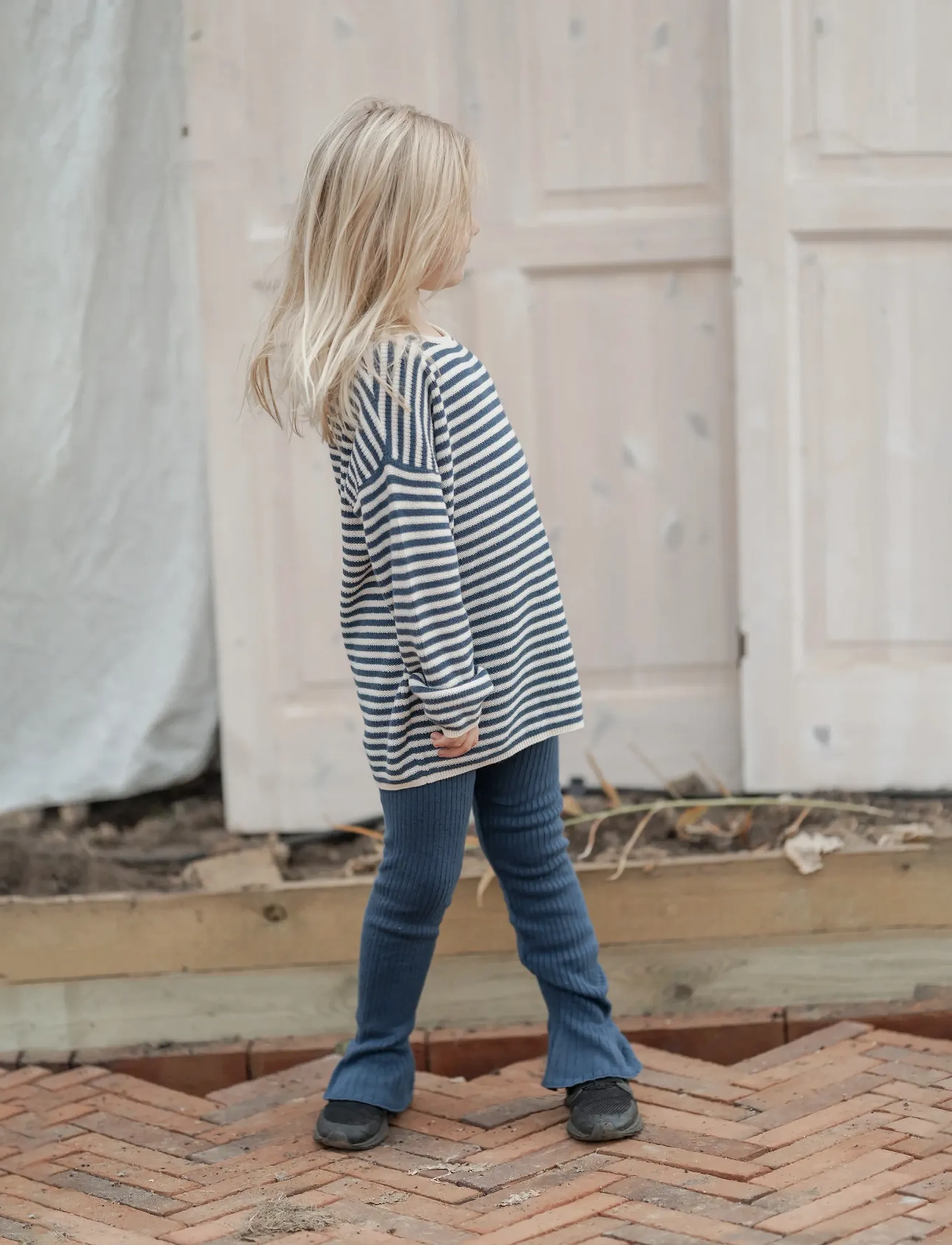 Hanevild - Michael blouse - lange mouwen - ensign blue - 3