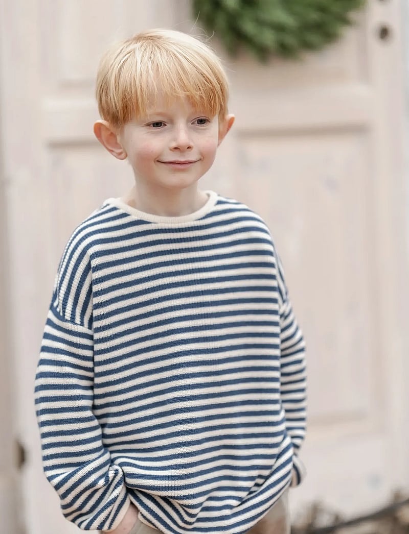 Hanevild - Michael blouse - långärmade t-shirts - ensign blue - 4