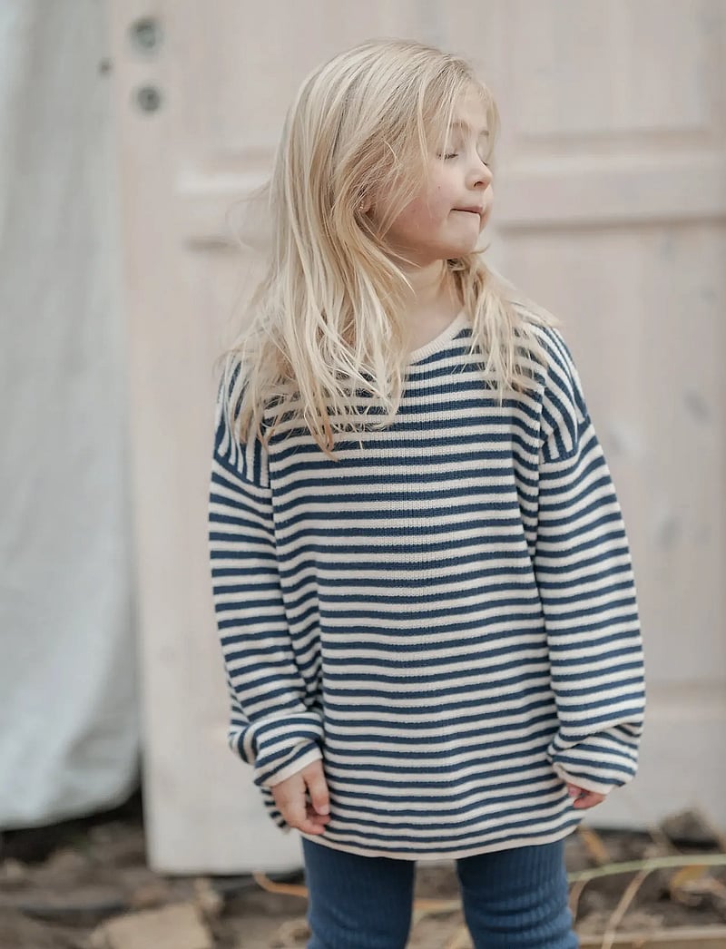 Hanevild - Michael blouse - långärmade t-shirts - ensign blue - 5