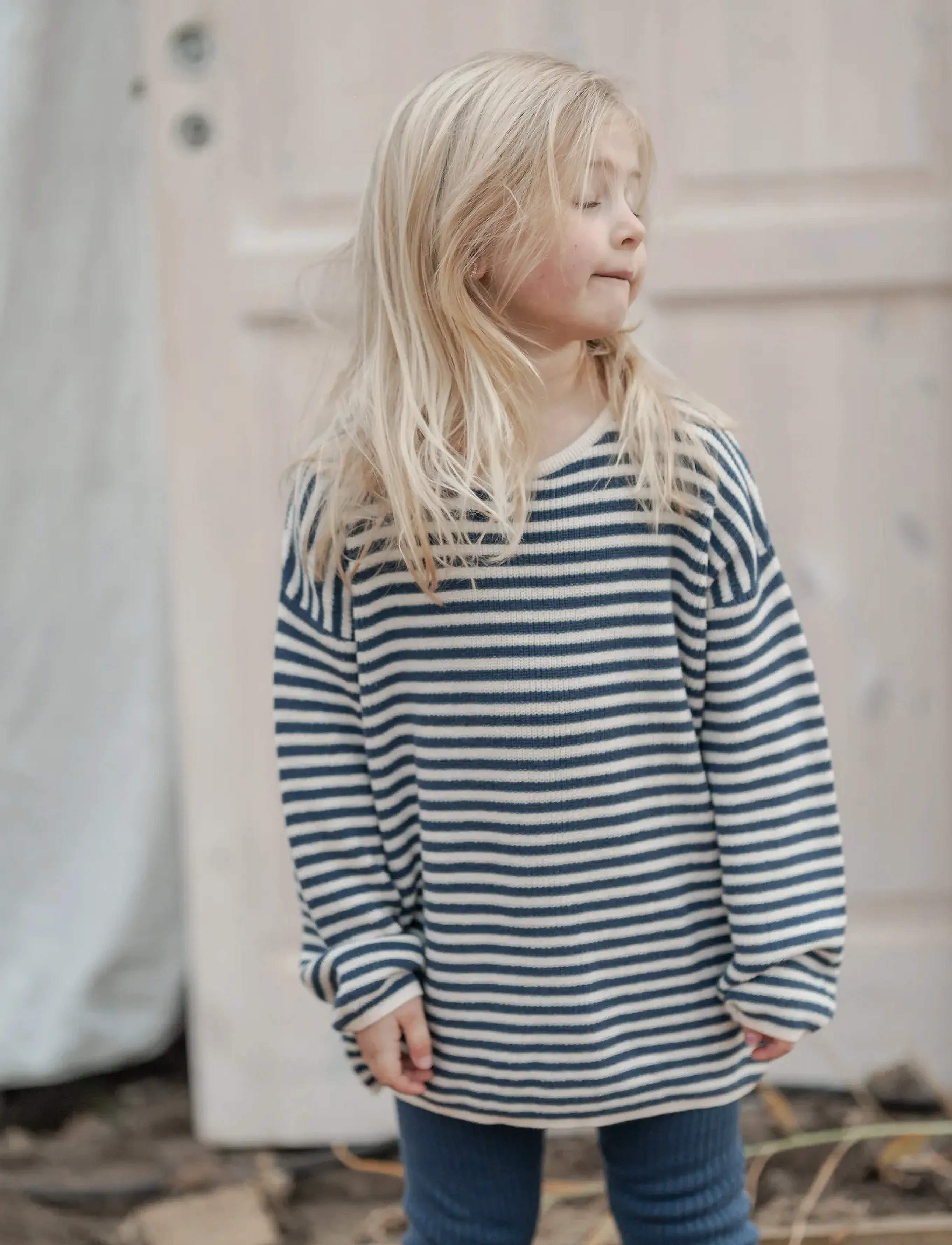 Hanevild - Michael blouse - lange mouwen - ensign blue - 5