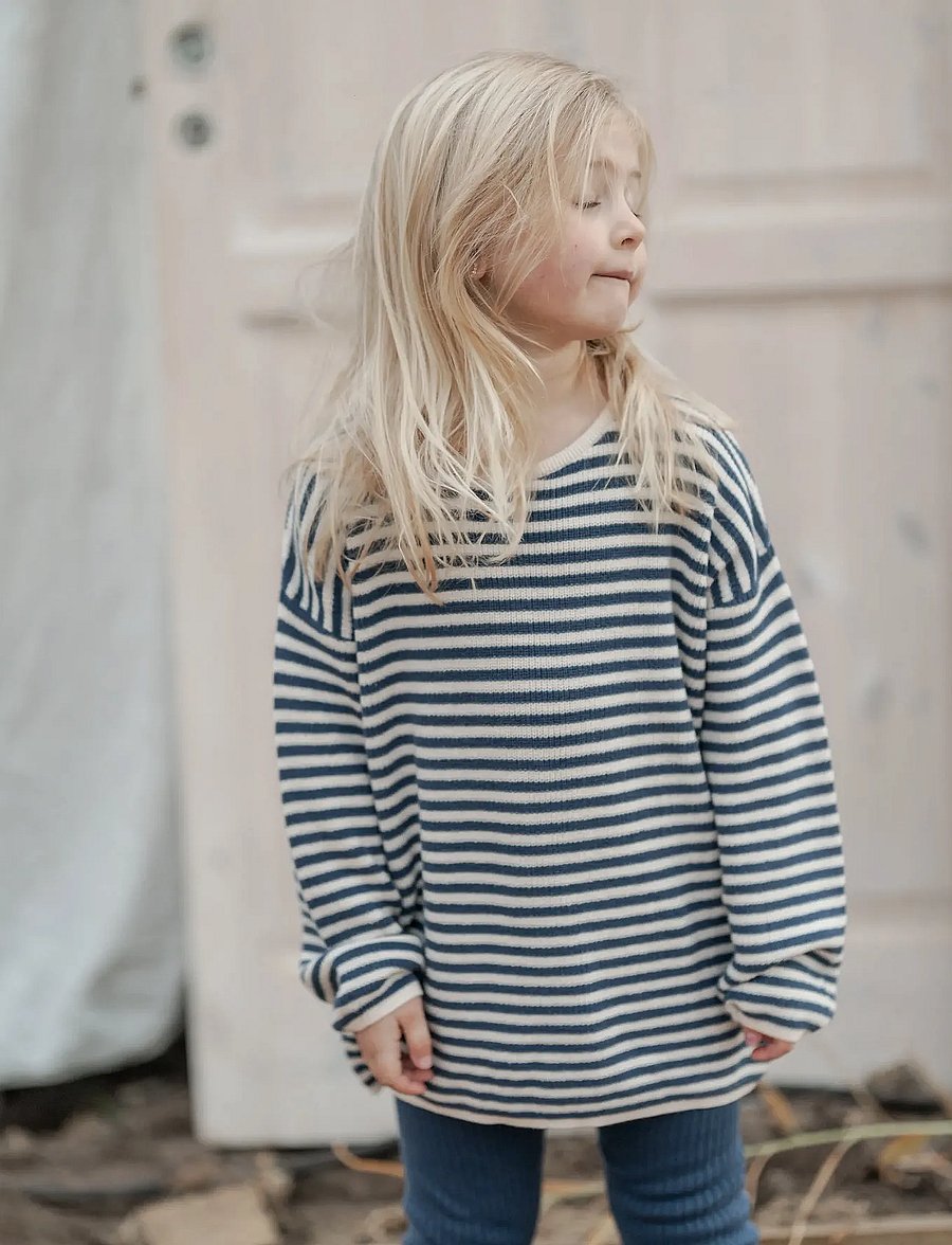 Hanevild - Michael blouse - långärmade t-shirts - ensign blue - 5