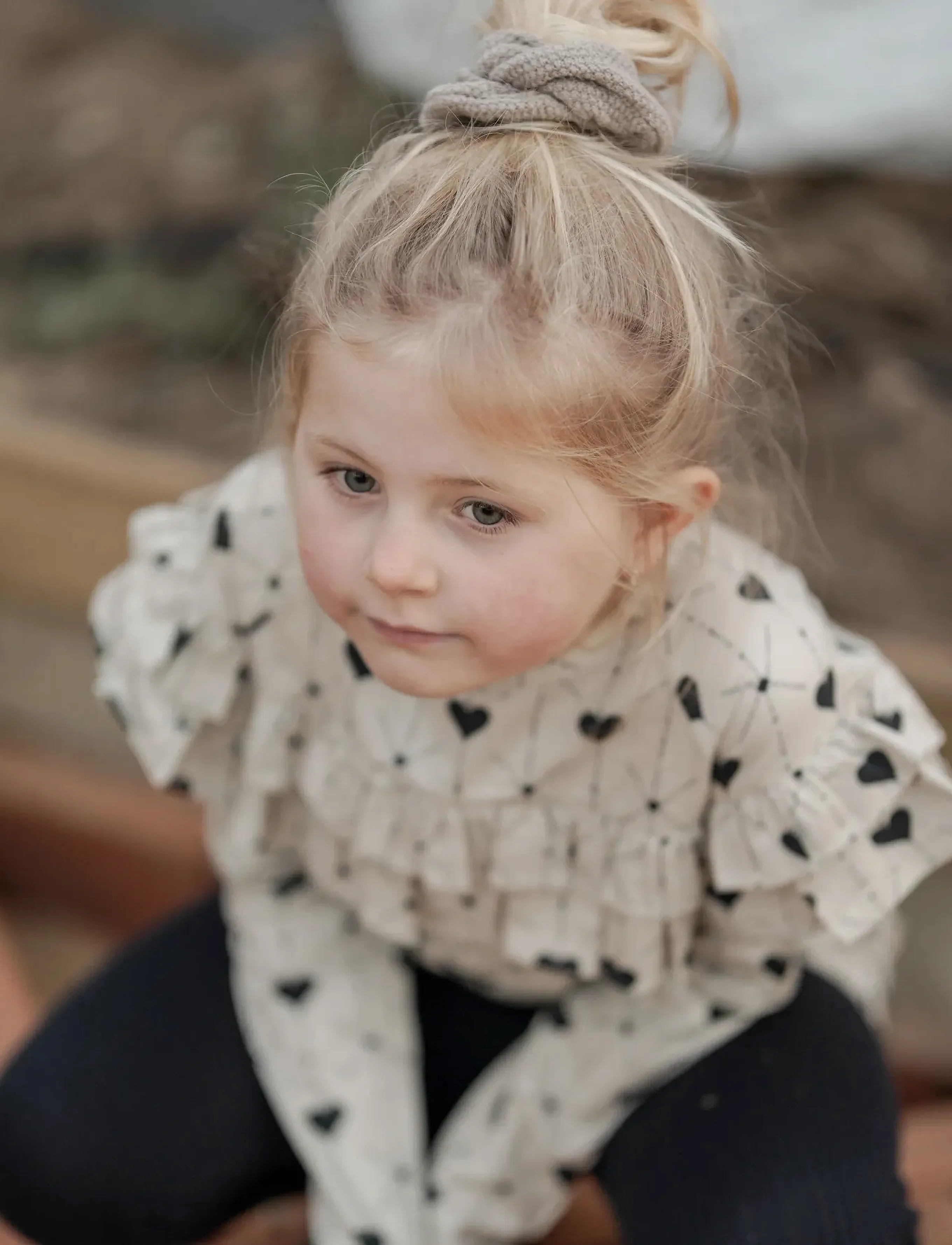 Hanevild - Heart blouse - pikkade varrukatega särgid - rainy - 3