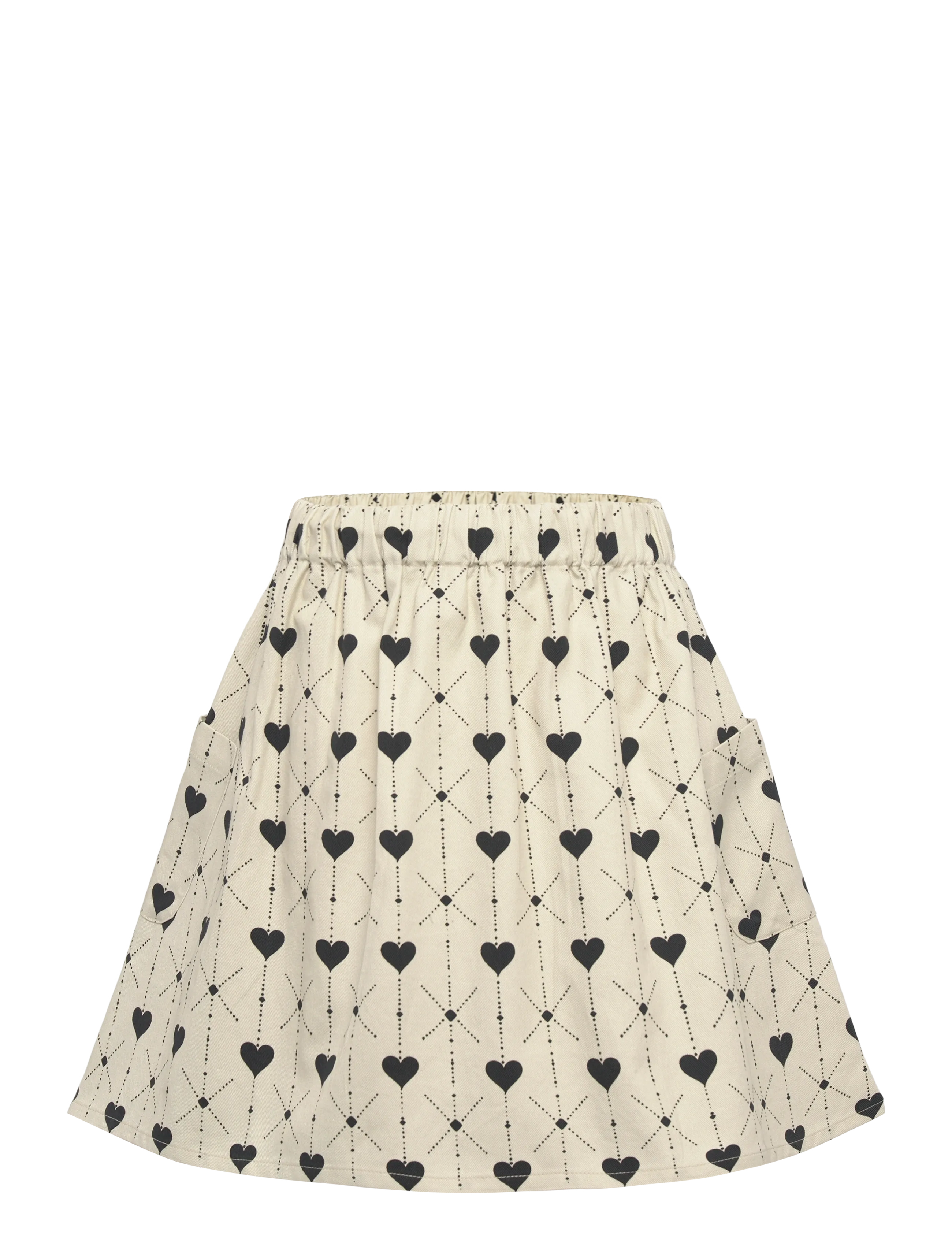 Hanevild Heart skirt - Röcke - RAINY / black