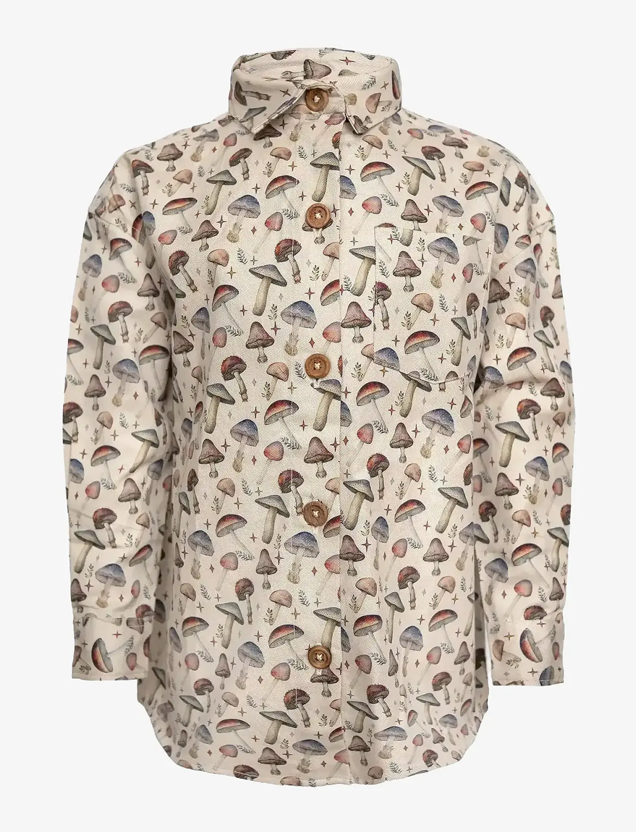 Hanevild - Mushroom shirt, classic - langerma skyrtur - rainy - 1