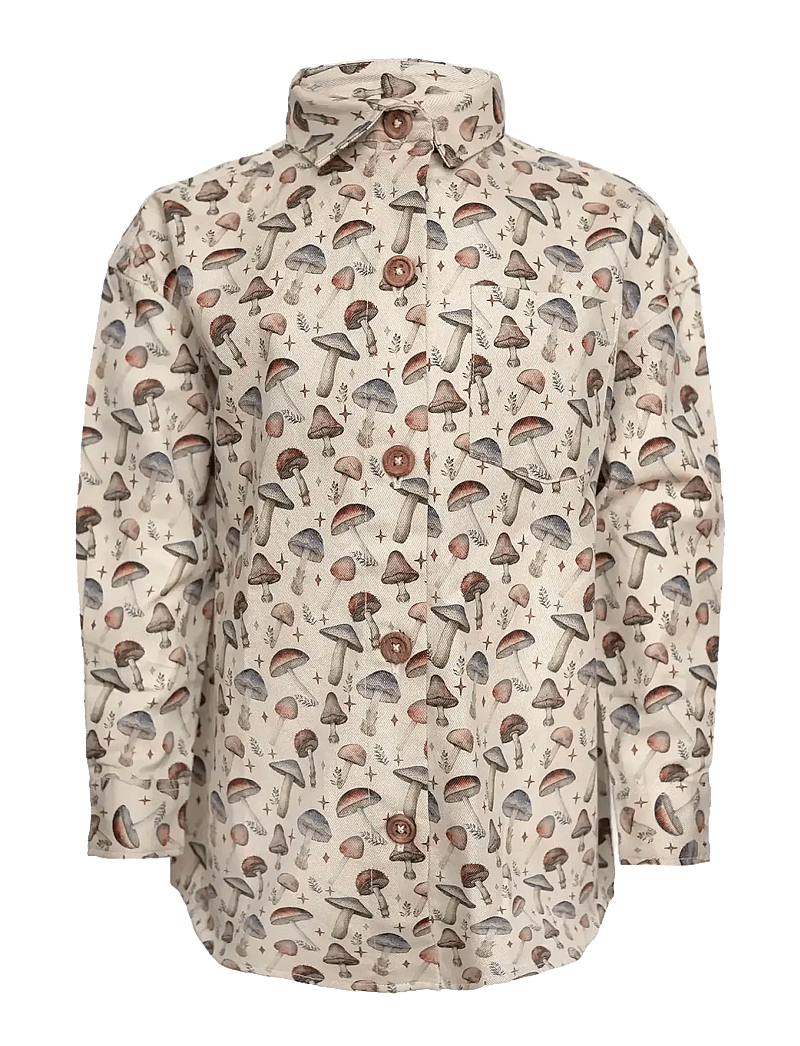 Hanevild - Mushroom shirt, classic - langärmlige hemden - rainy - 1