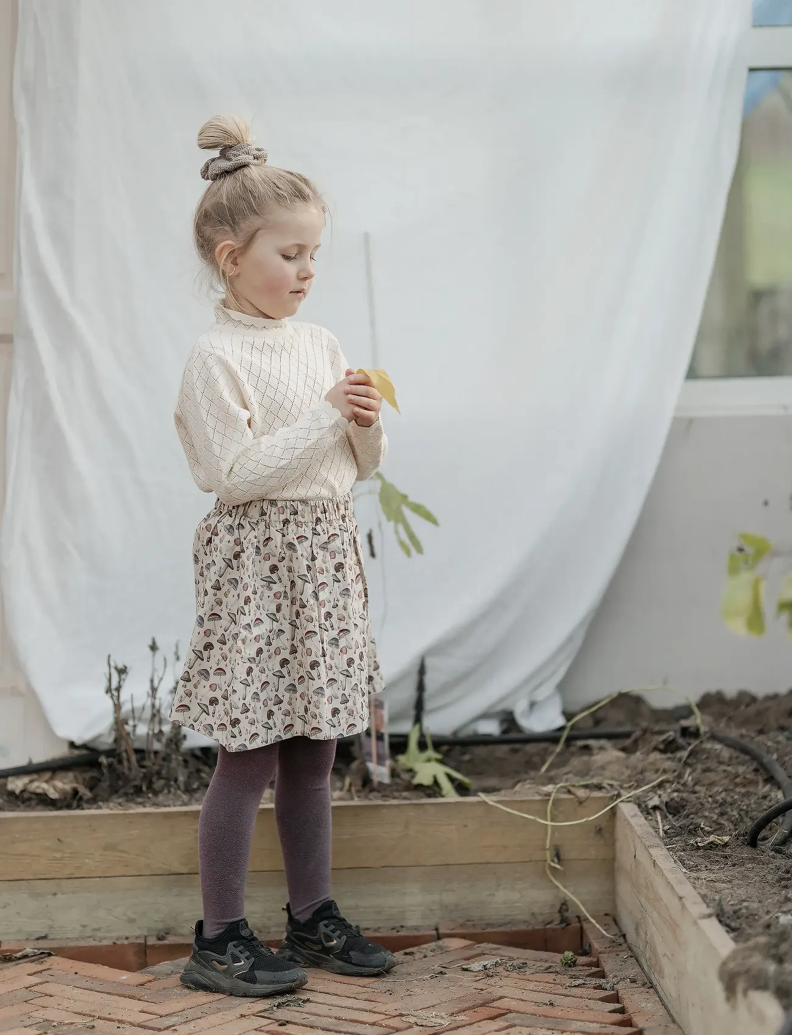 Hanevild mushroom skirt - Klänningar & Kjolar - RAINY / beige