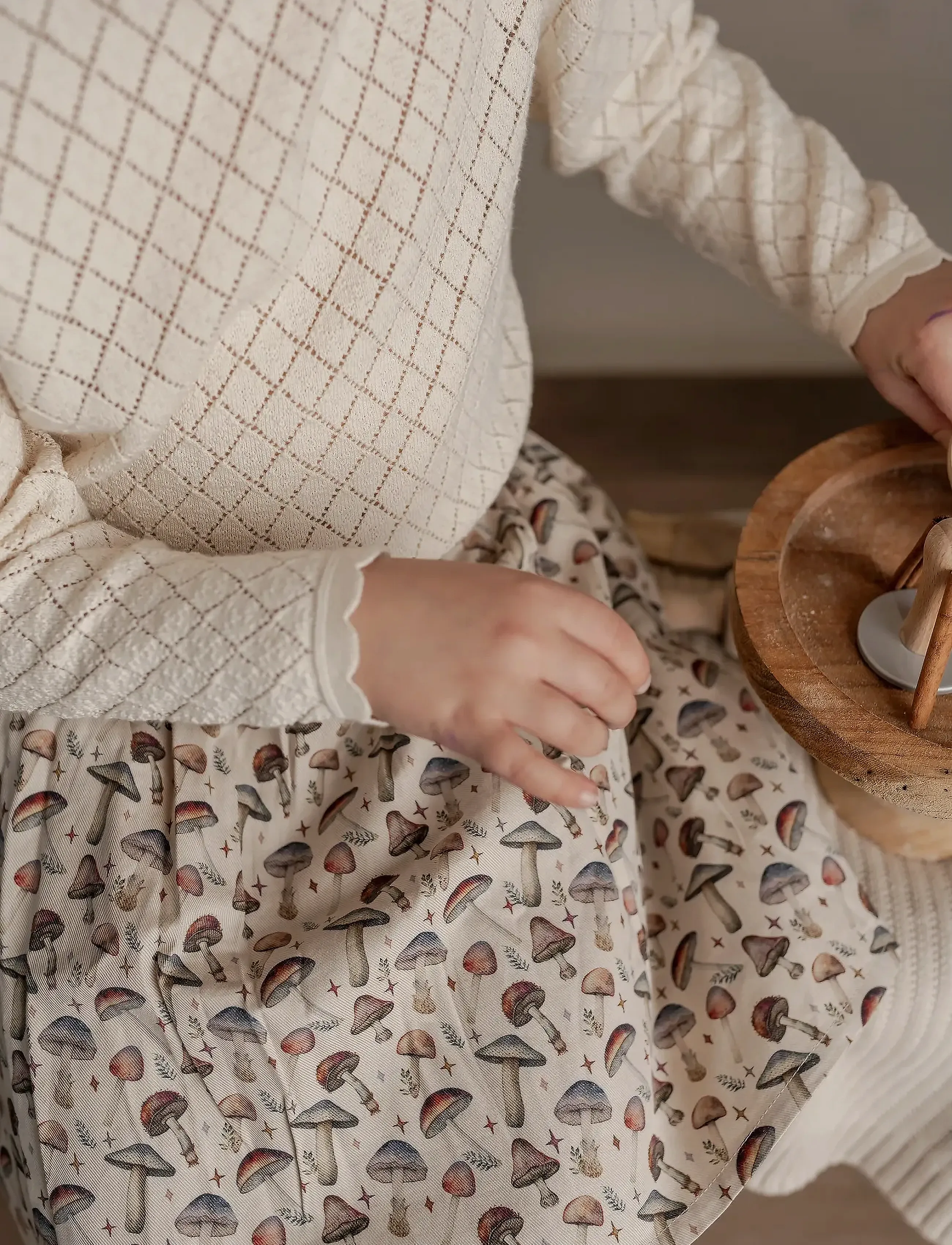 Hanevild - mushroom skirt - midi rokken - rainy - 4