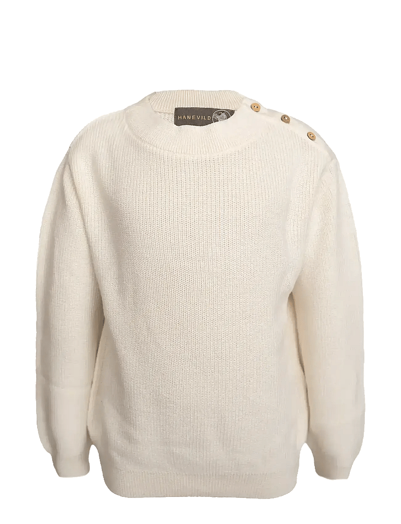 Hanevild - theodor sweater - stickade tröjor - ivory - 1