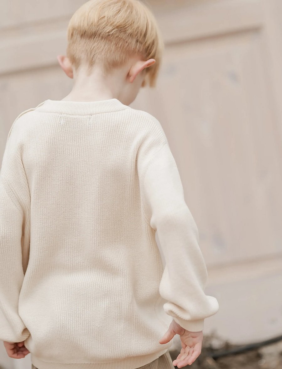 Hanevild - theodor sweater - pullover - ivory - 4