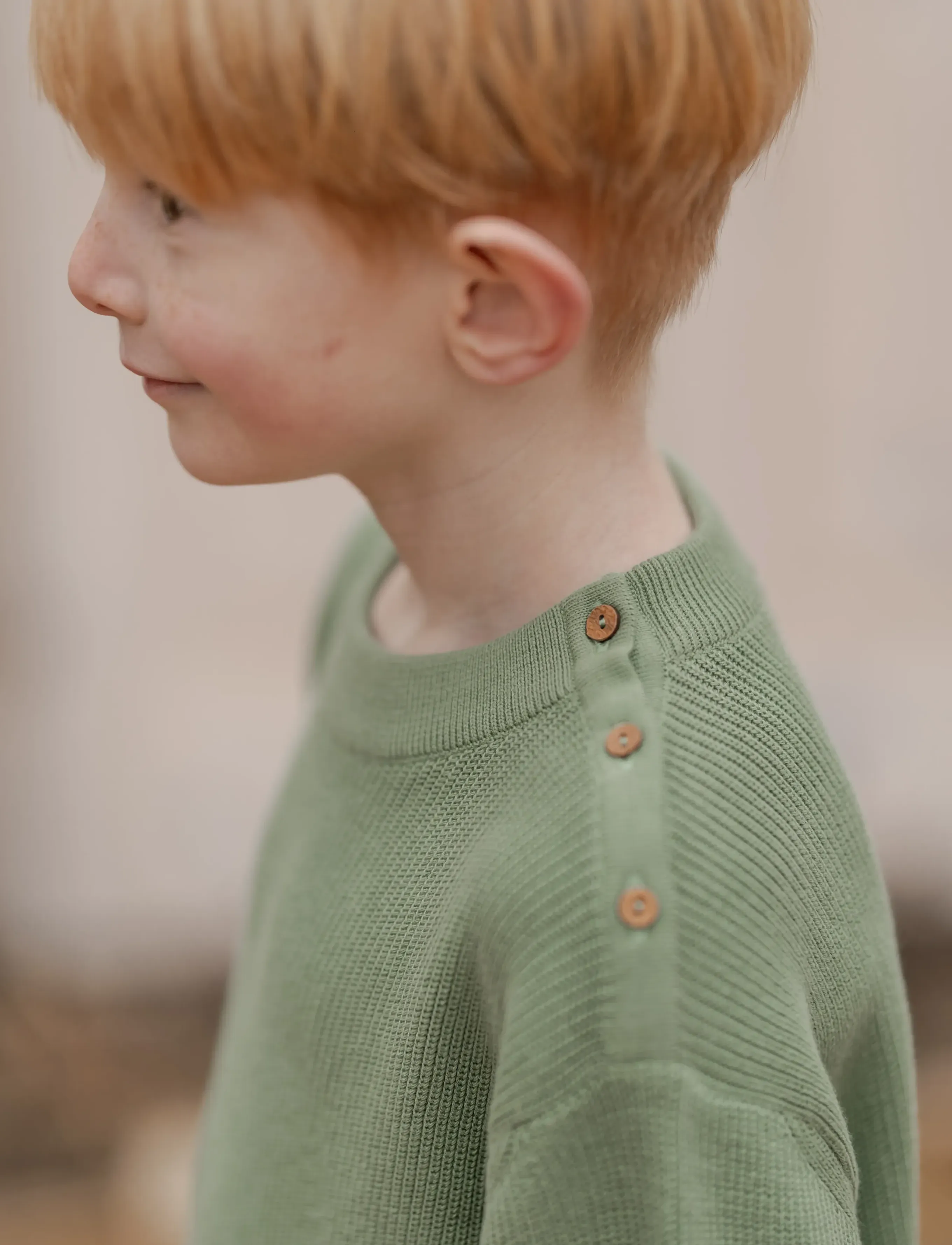 Hanevild - theodor sweater - trøjer - shale green - 3